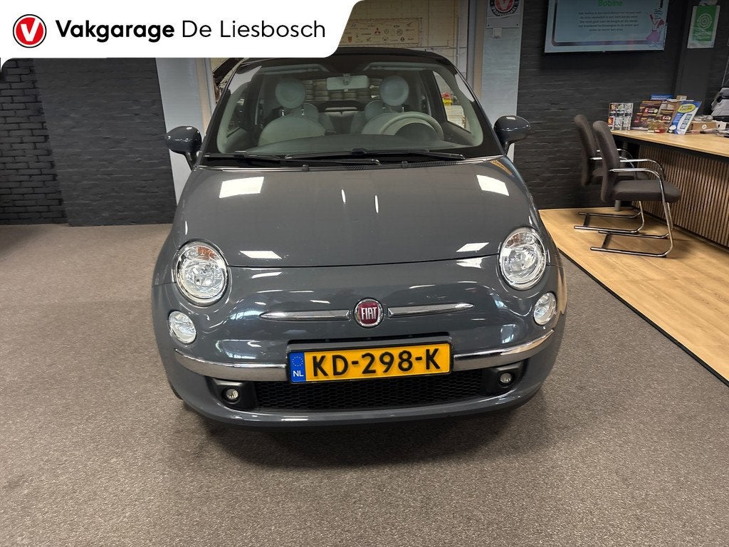Fiat 500 C 1.2 Lounge/airco/bluetooth/boeken/cabrio/zeer net, Voorwielaandrijving, Stof, Gebruikt, 4 cilinders
