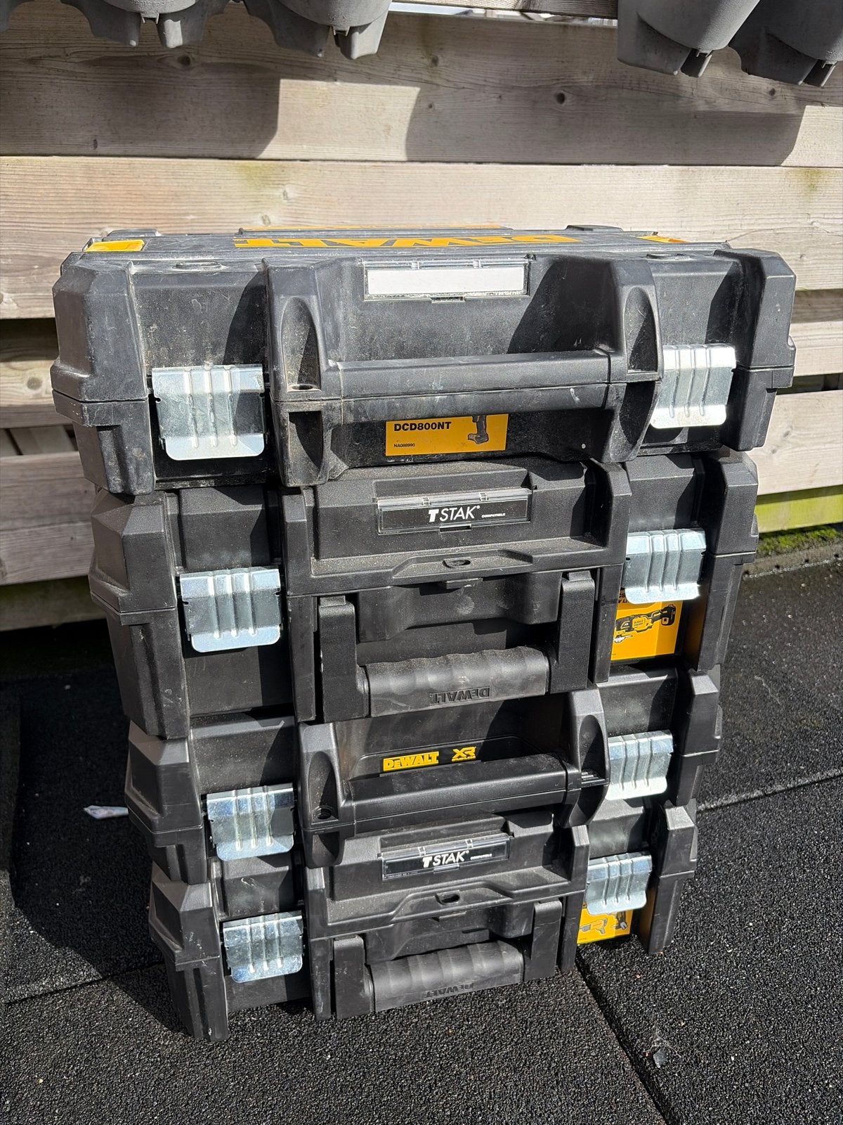 DeWalt TSTAK gereedschapskisten (4 stuks)