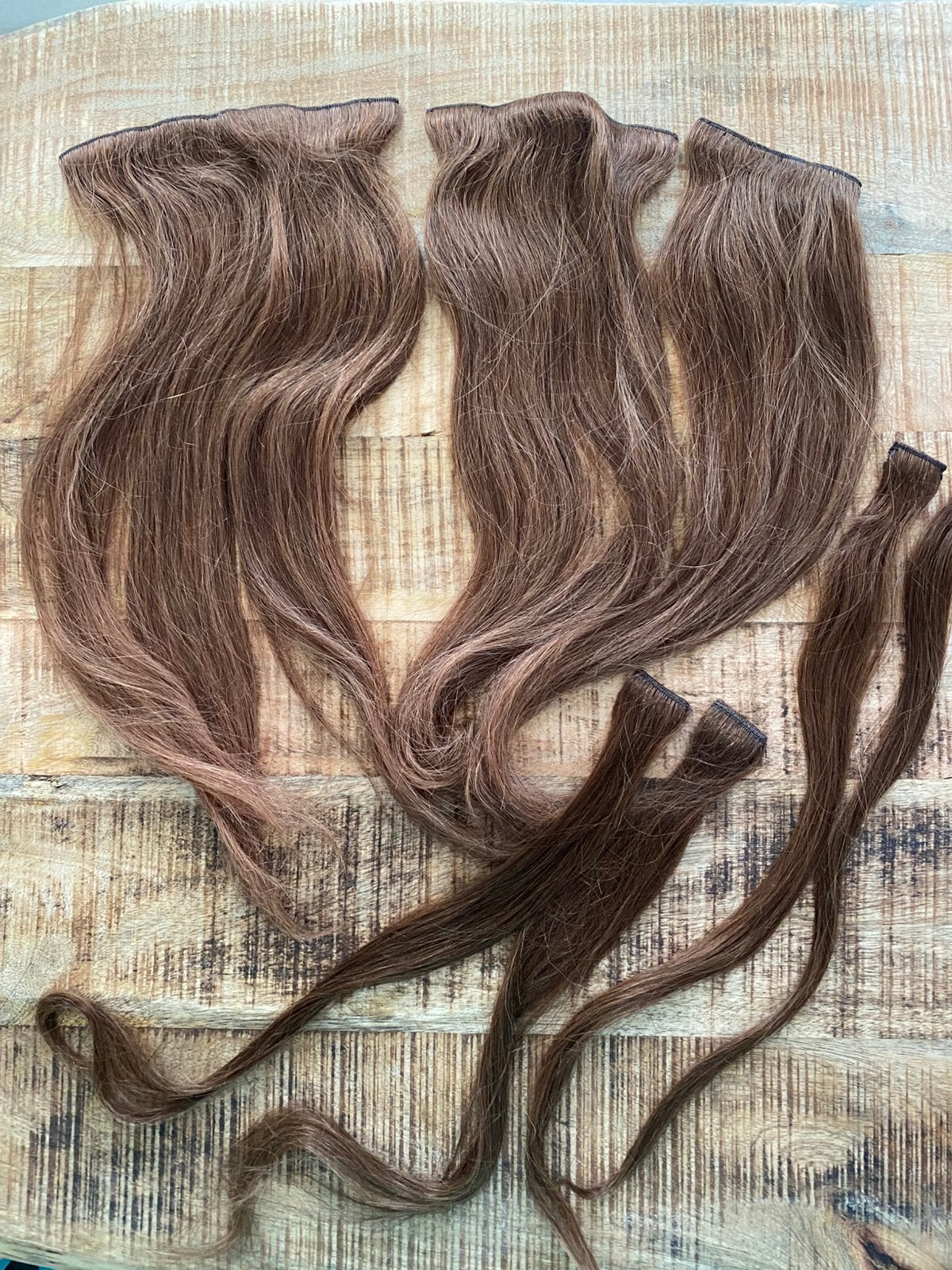 Echt haar clip in Extensions, Sieraden, Tassen en Uiterlijk, Uiterlijk | Haarverzorging, Ophalen of Verzenden, Zo goed als nieuw
