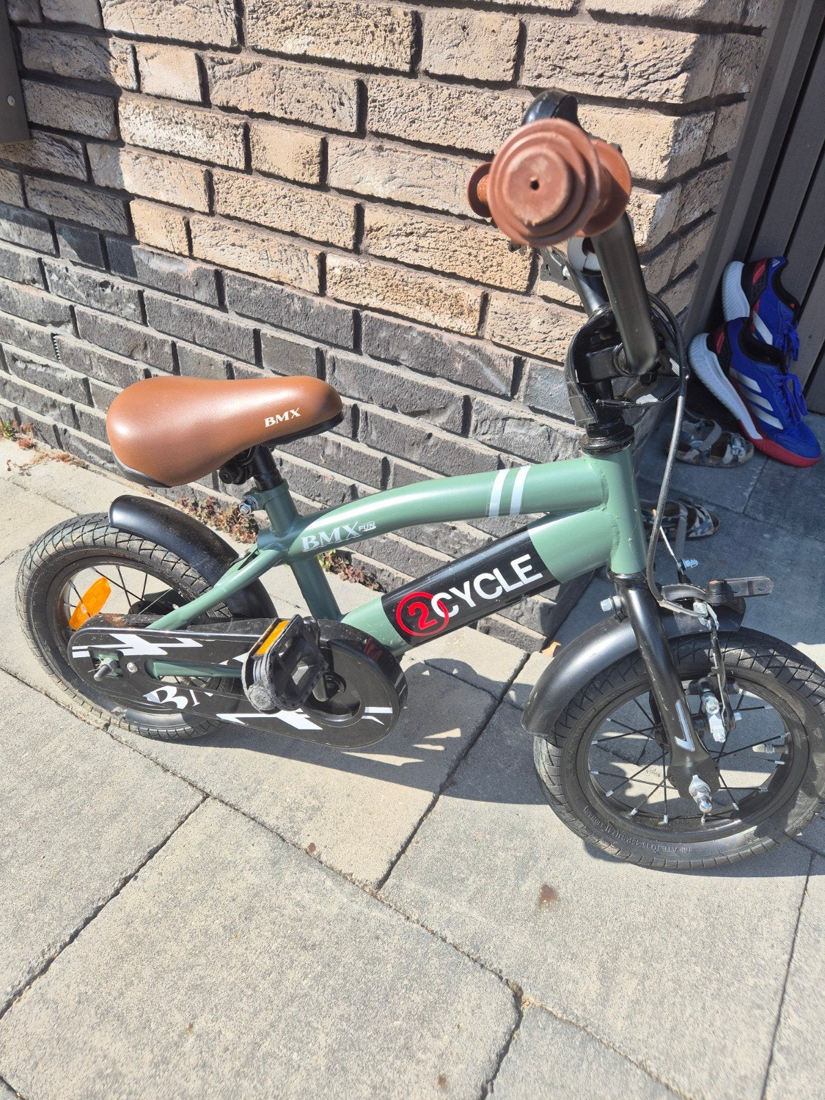 2Cycle BMX Kinderfiets 12 inch, Fietsen en Brommers, Ophalen, Zijwieltjes, Gebruikt, Velgrem