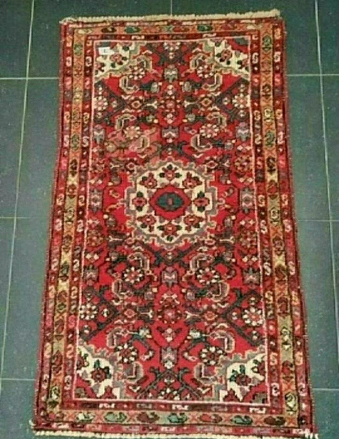 KLEED,Vloerkleed,Perzische stijl,125x70,opa,oma,Tafelkleed, Huis en Inrichting, 100 tot 150 cm, Mid century 1970, Rechthoekig
