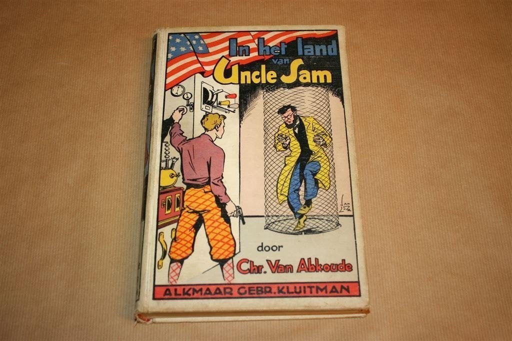 In het land van Uncle Sam. Abkoude. Uitg. Kluitman 1930., Ophalen of Verzenden, Gelezen