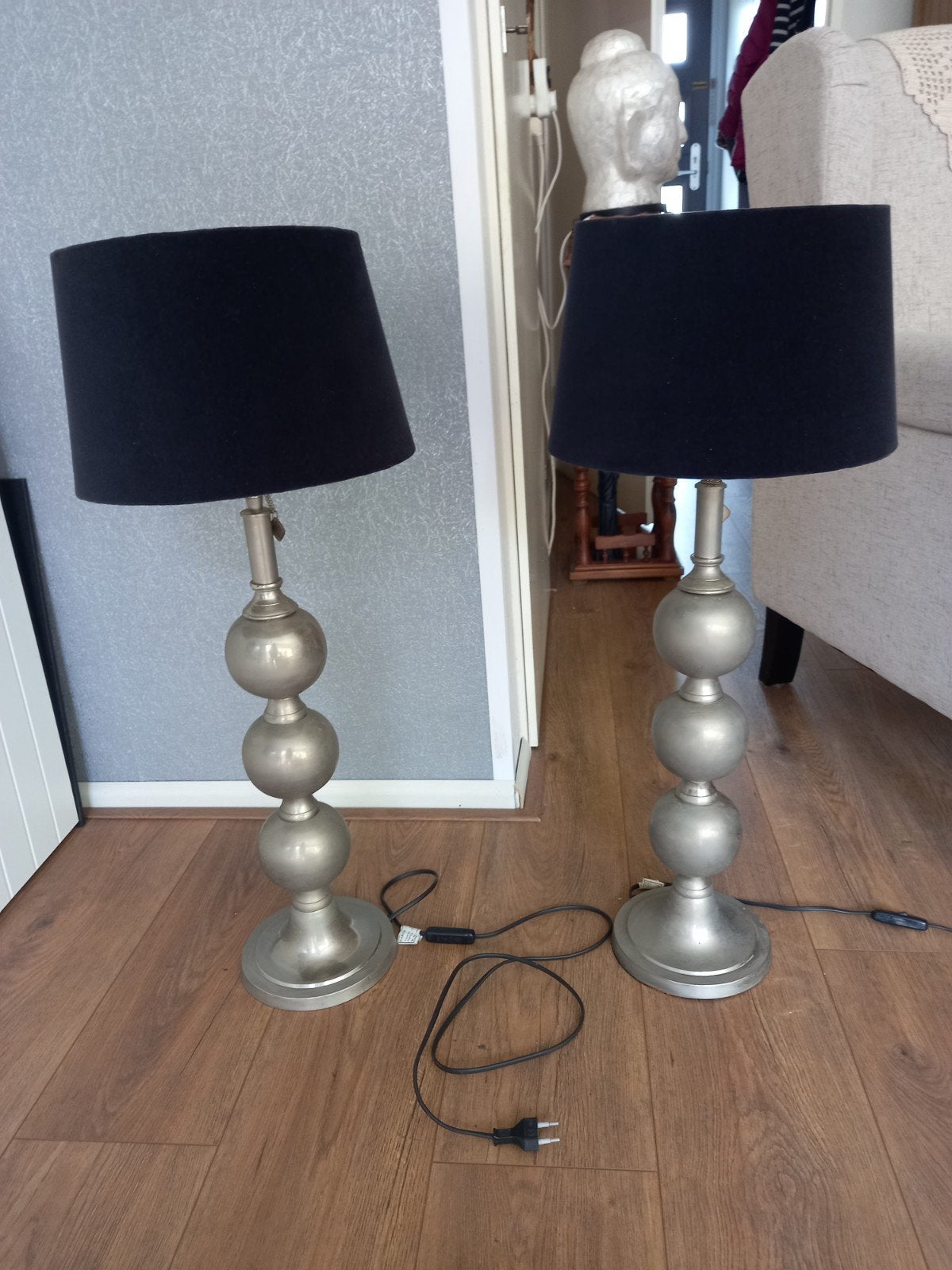 2 tafellampen of schemerlampen. merk Riviera maison, Gebruikt, Modern, Ophalen, Metaal