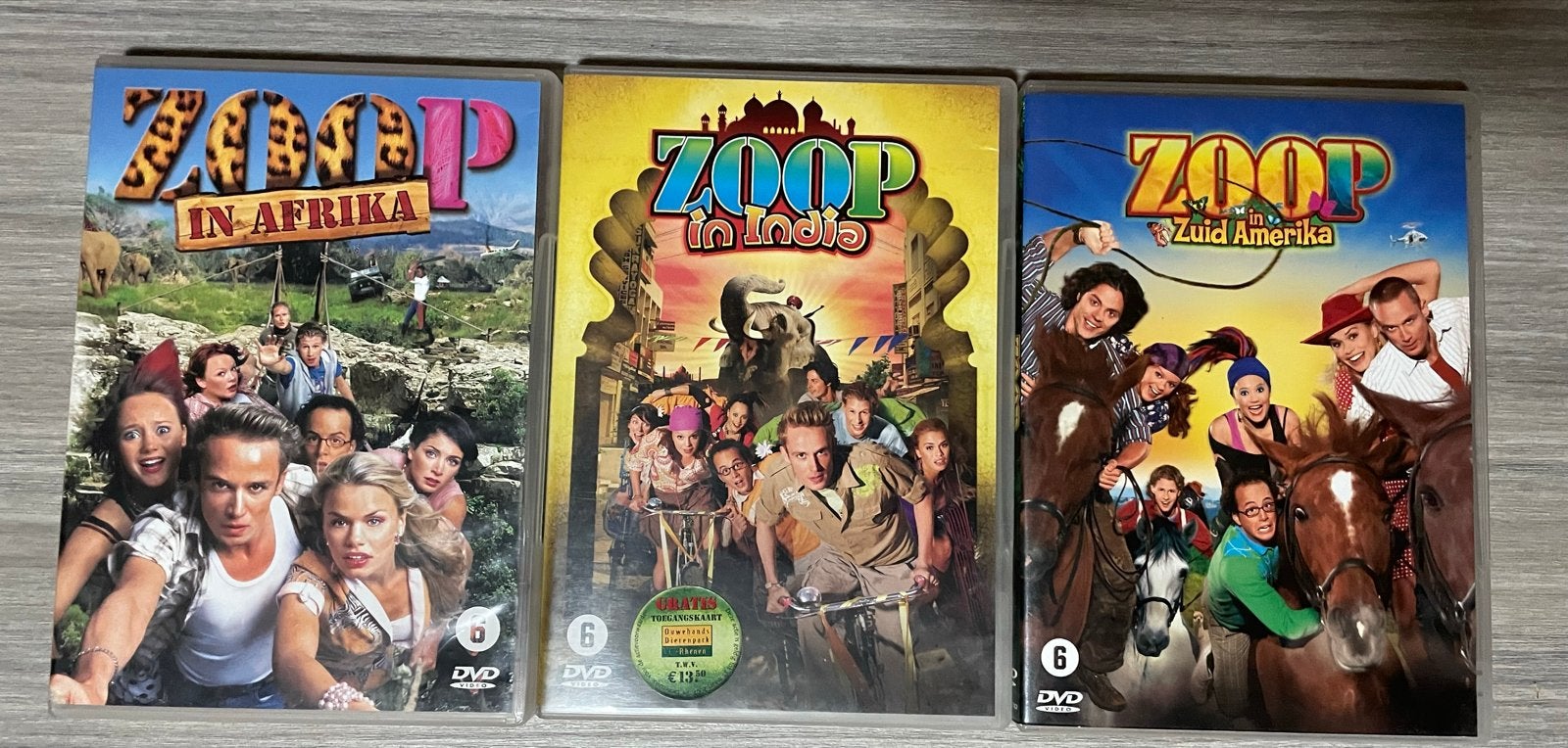Zoop DVD Box: In Afrika, In India, In Zuid-Amerika, Alle leeftijden, Nederlands, Overige genres, Ophalen of Verzenden