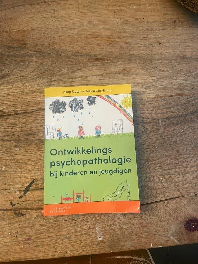 Studieboek Ontwikkelingspsychopathologie bij kinderen/jeugd, Boeken, Studieboeken en Cursussen, Gelezen, Gamma, Jakop Rigter en Malou van Hintum