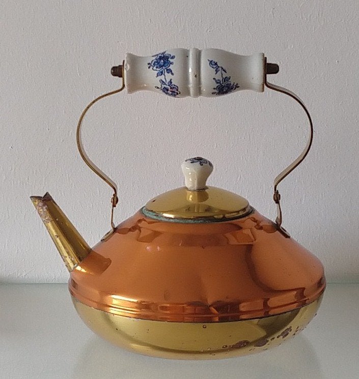 vtg Bredemeyer water ketel , koper messing, volgnr 4, Antiek en Kunst, Antiek | Koper en Brons, Ophalen of Verzenden, Koper