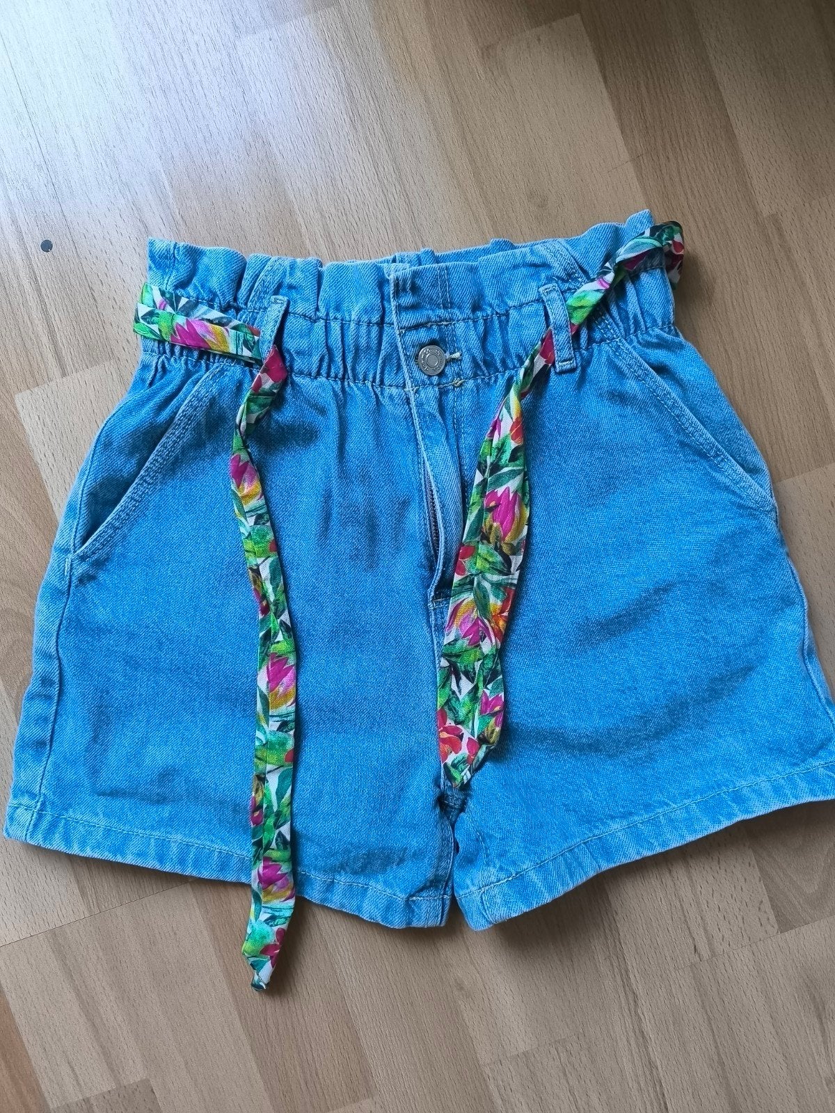 Leuke denim shorts voor meisjes, maat 152, Gebruikt, Meisje, Paper Bag Denim Co., Ophalen