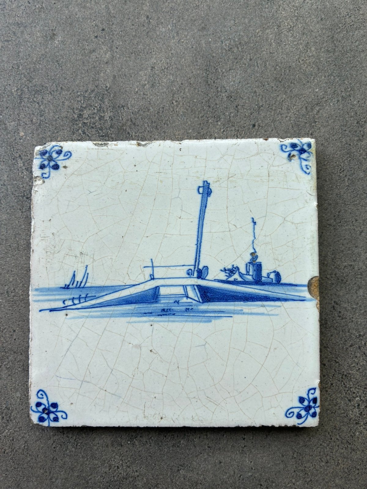 Antiek tegeltje, Ophalen of Verzenden