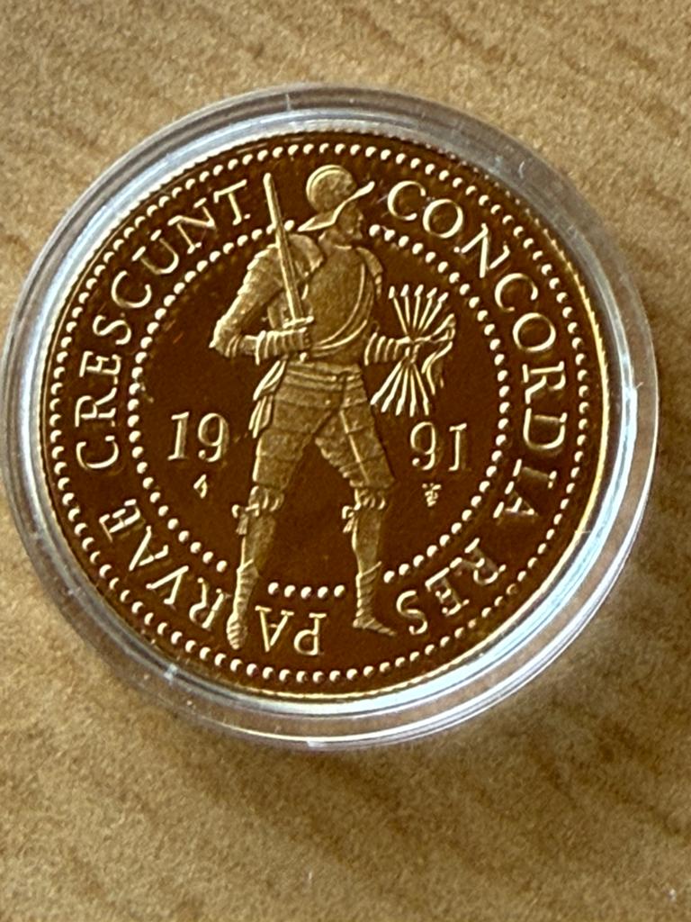 Dubbel gouden dukaat 1991, Koningin Beatrix, Losse munt, Goud, Overige waardes