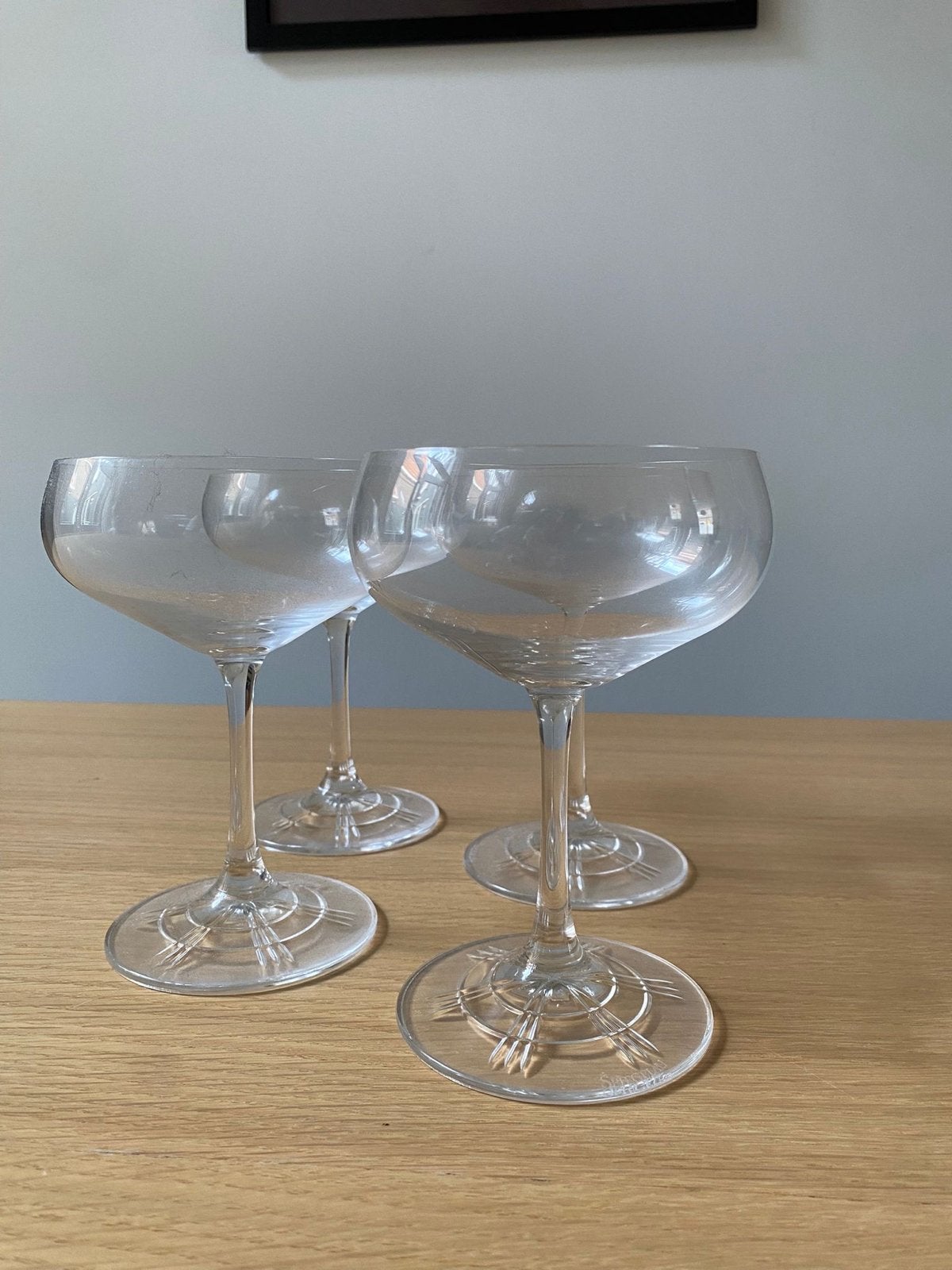 Set van 4 elegante cocktailglazen, Antiek en Kunst, Antiek | Glas en Kristal, Ophalen of Verzenden