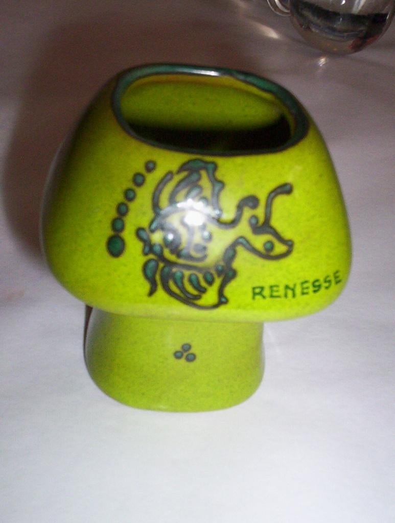aardewerk paddestoel renesse (souvenir), Antiek en Kunst, Ophalen of Verzenden