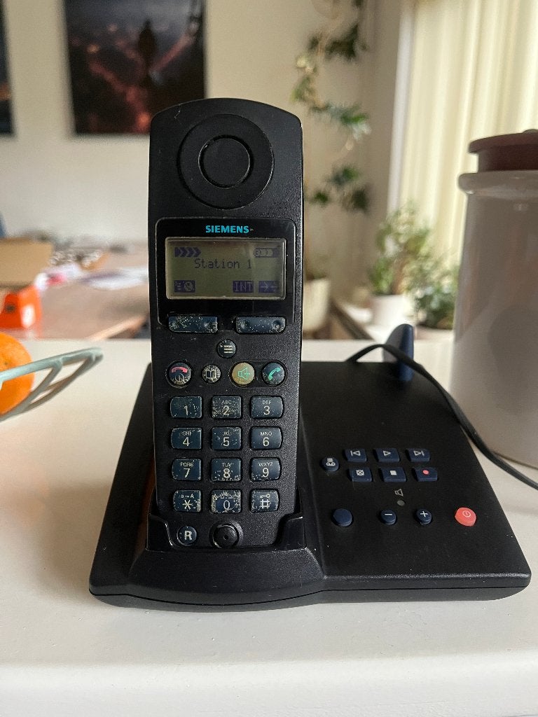 Siemens dect gigaset 3015 met antwoordapparaat, Telecommunicatie, Ophalen of Verzenden, Gebruikt, 1 handset