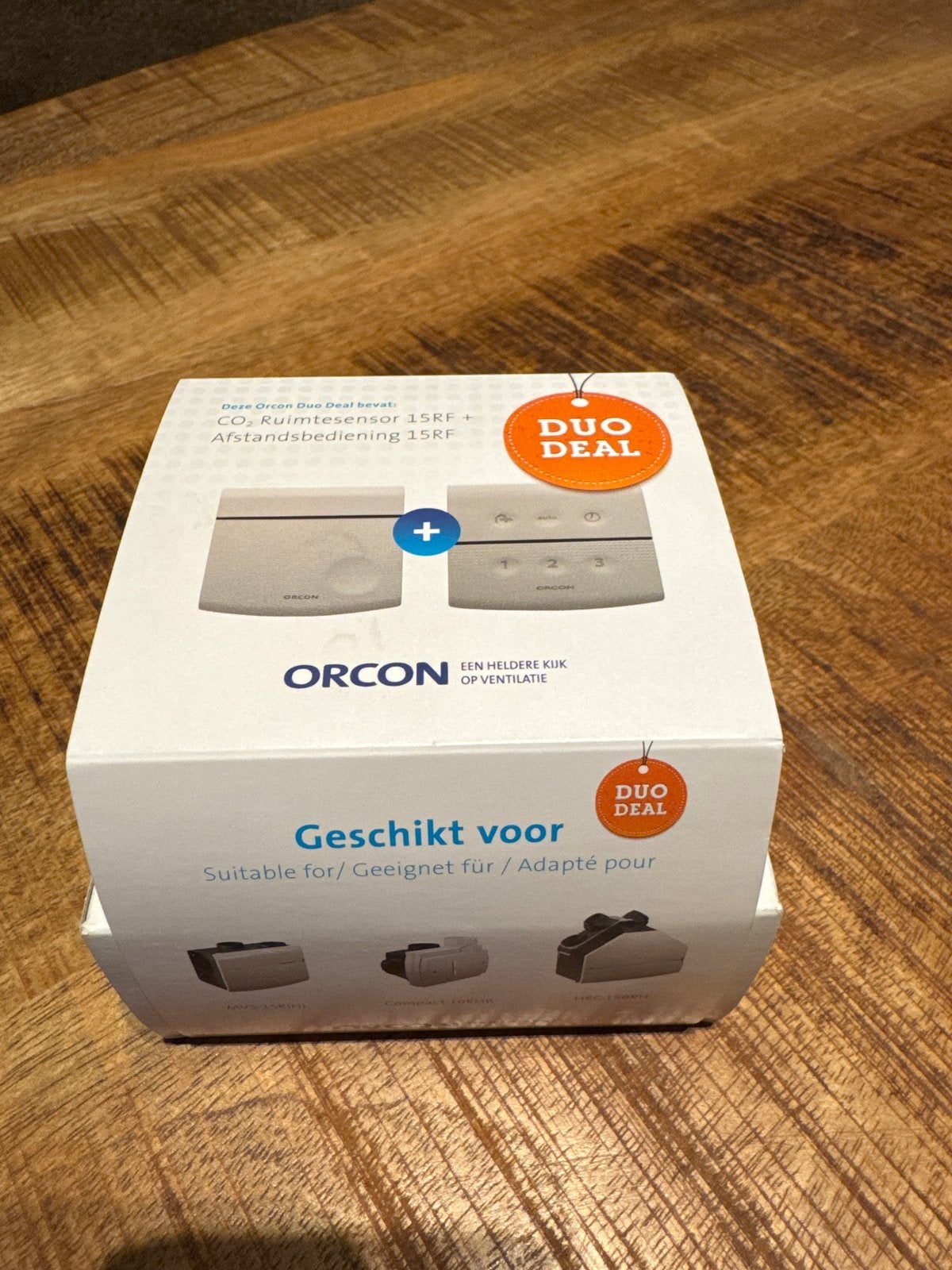 Orcon 15RF CO2 Ruimtesensor en Afstandsbediening Duo Deal, Doe-het-zelf en Verbouw, Ventilatie en Afzuiging, Ophalen of Verzenden