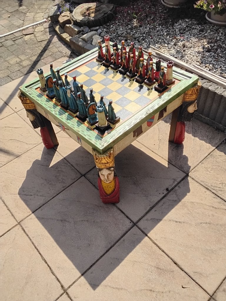 Schaaktafel, Een of twee spelers, Ophalen, Zo goed als nieuw, Onbekend