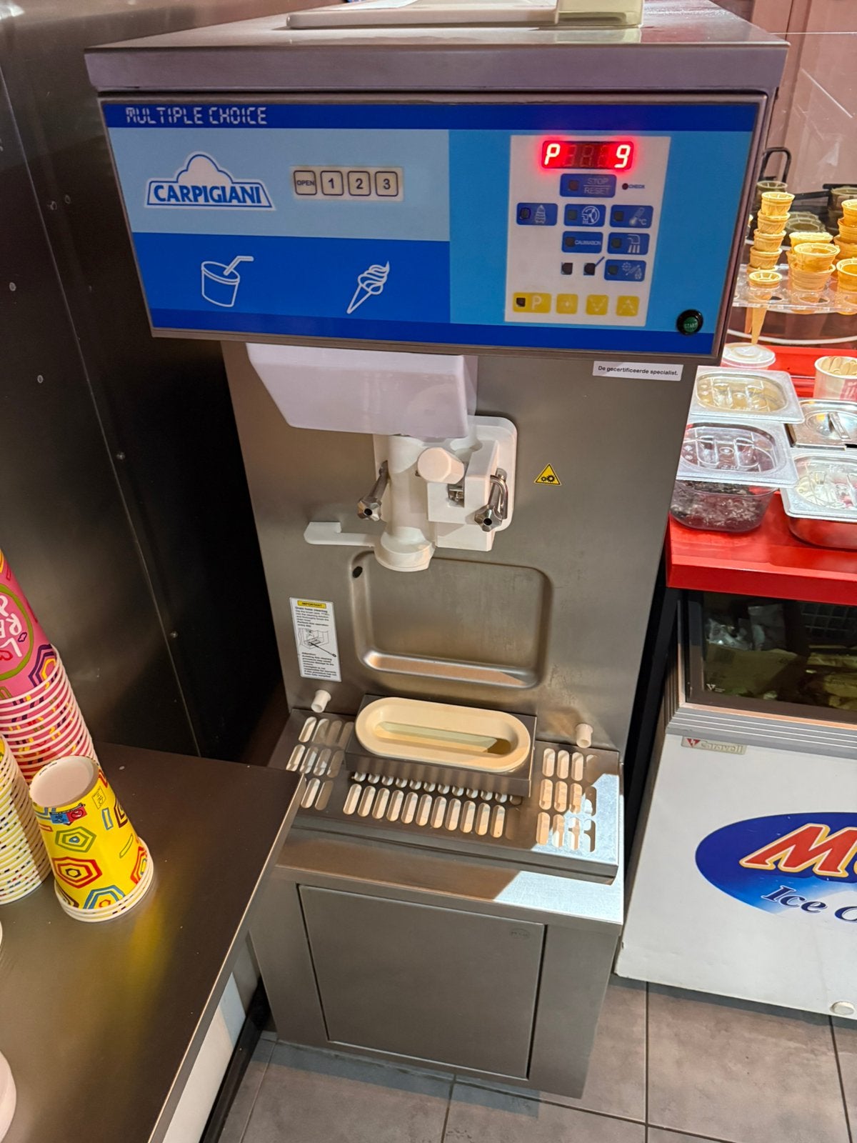 Carpigiani combi softijs en milkshake machine, Ophalen of Verzenden, Zo goed als nieuw
