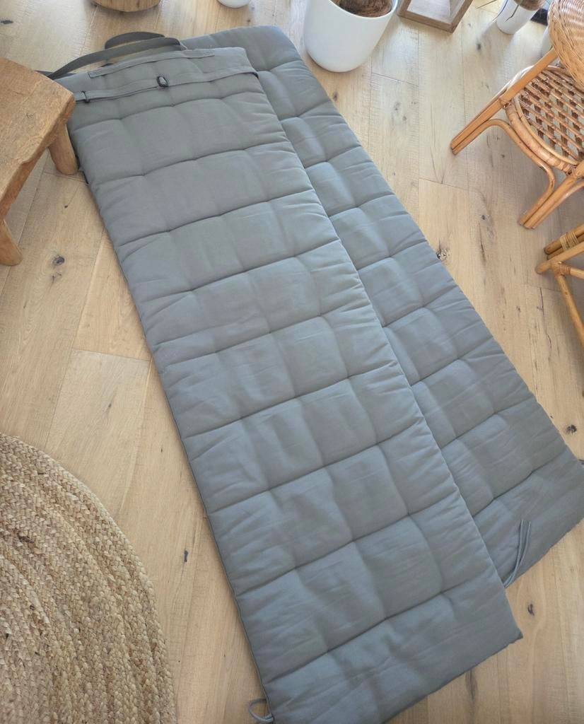 Comfortabele grijze Ligbed / Zonnebed Kussens Ikea., Ophalen of Verzenden, Gebruikt