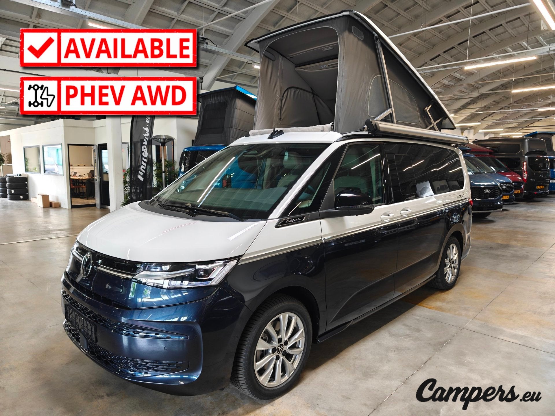 Volkswagen California Ocean 1.5 eHybrid DSG 4Motion 245pk, Caravans en Kamperen, Automaat, Buscamper of Camperbus, Volkswagen
