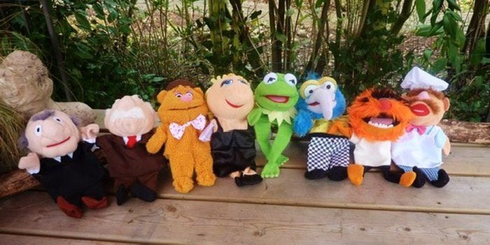 De muppets Jim Henson handpoppen  complete set van 8 poppen, Verzenden
