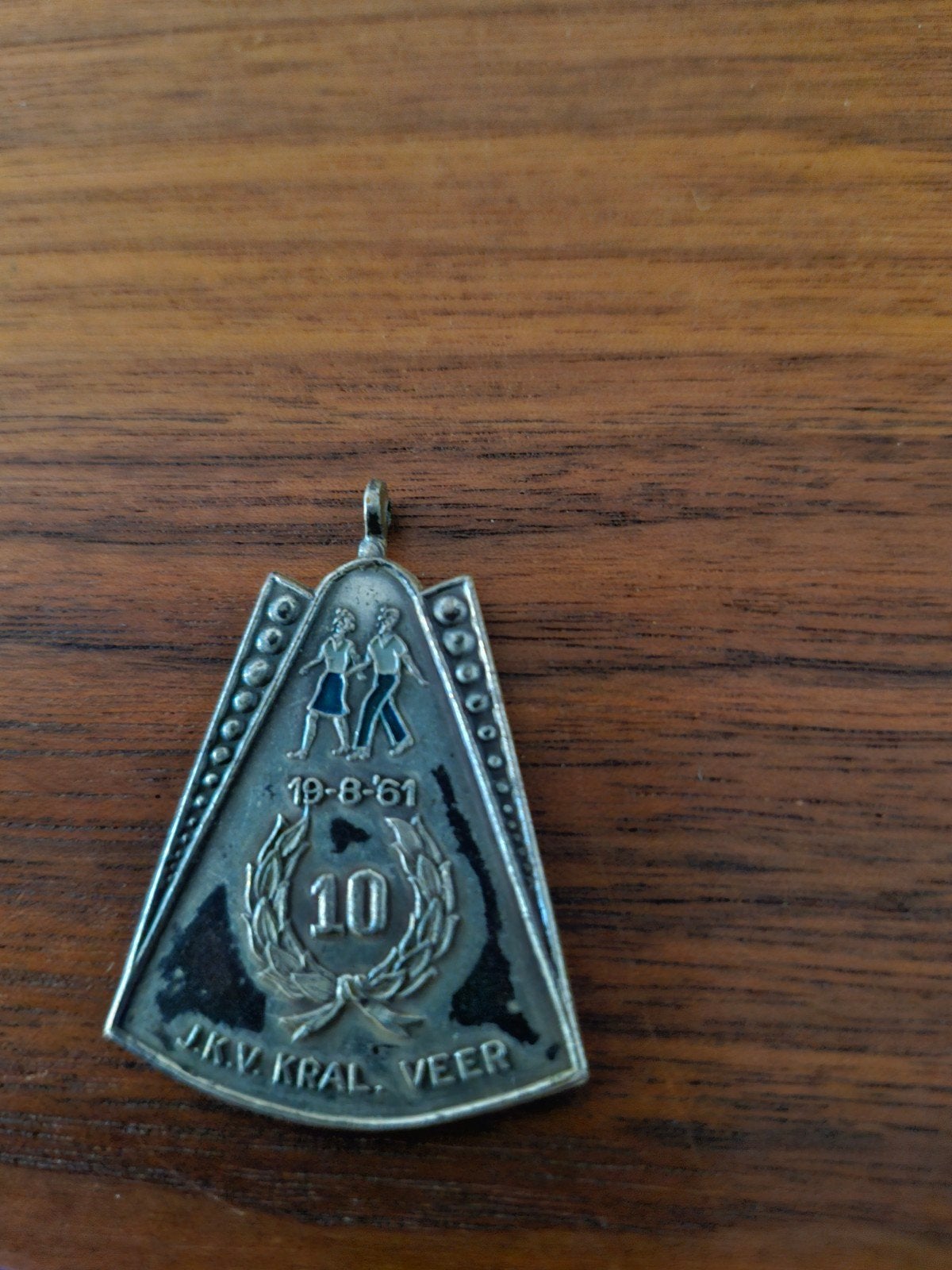 223 Vintage J.K.V. Kralingse Veer Medaille 19-8-61, Ophalen of Verzenden