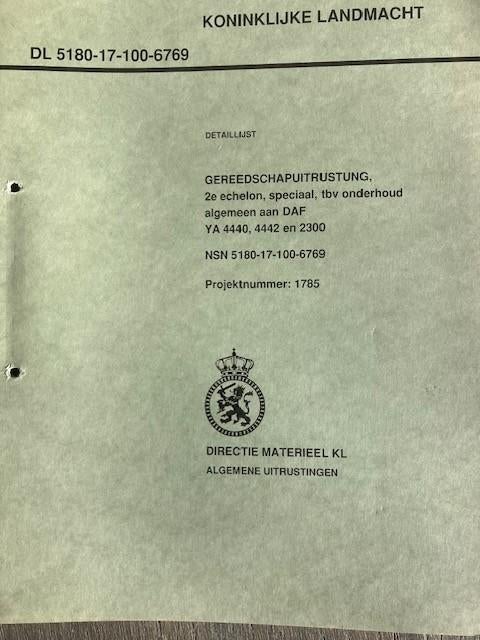 Handleiding YA 328, Nekaf, Laro, YA 4440, Munga, YP-408 etc, Ophalen of Verzenden, Landmacht, Nederland, Boek of Tijdschrift