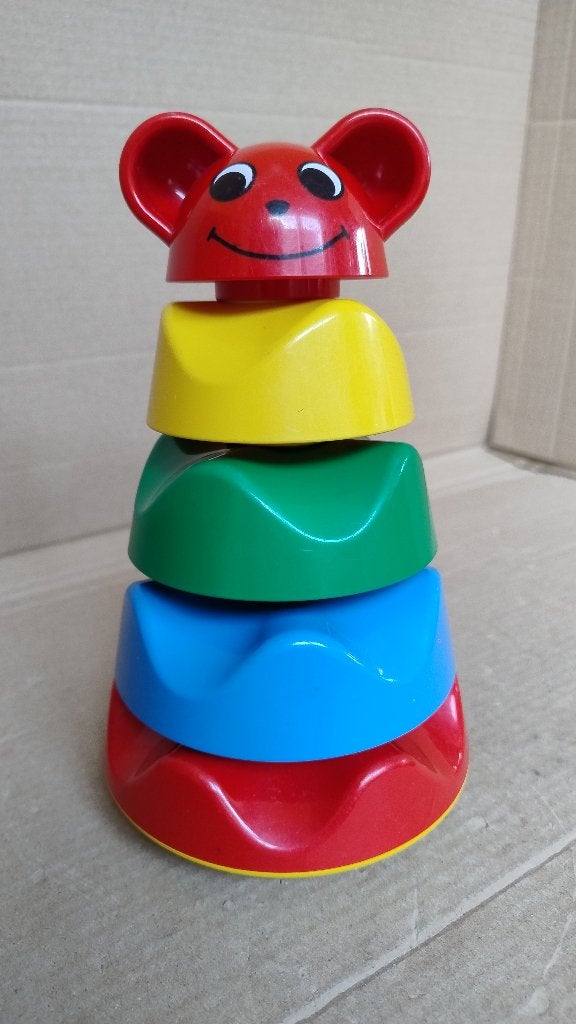 Lego Duplo Primo stapeltoren rode muis, Gebruikt, Ophalen of Verzenden, Compleet, Duplo