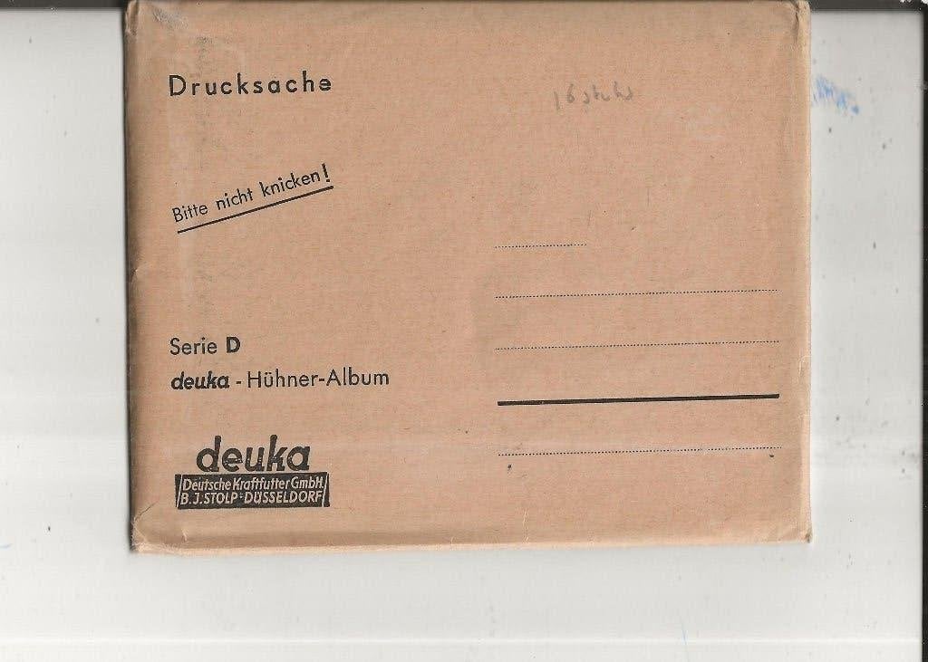 Dusseldorf Deuka Krachtvoer Kippenserie D 16 stuks, Ophalen of Verzenden, Voor 1920, Sterren en Beroemdheden