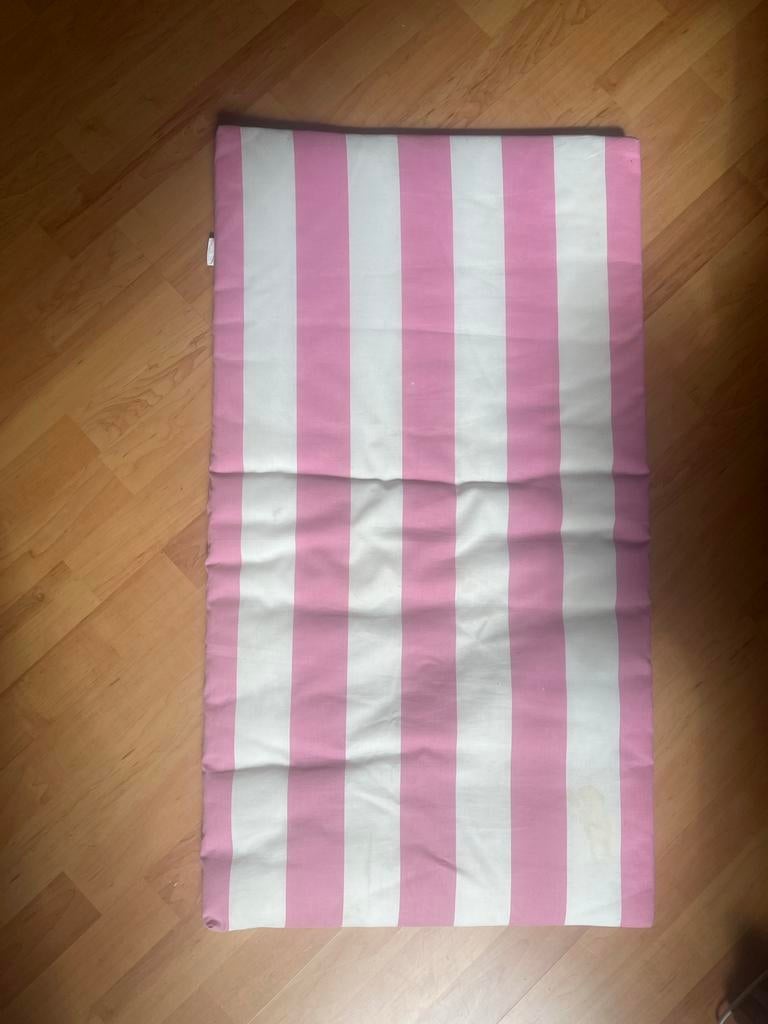 Stuva kist kussen roze wit gestreept, Verzenden, Gebruikt, Roze, Rechthoekig