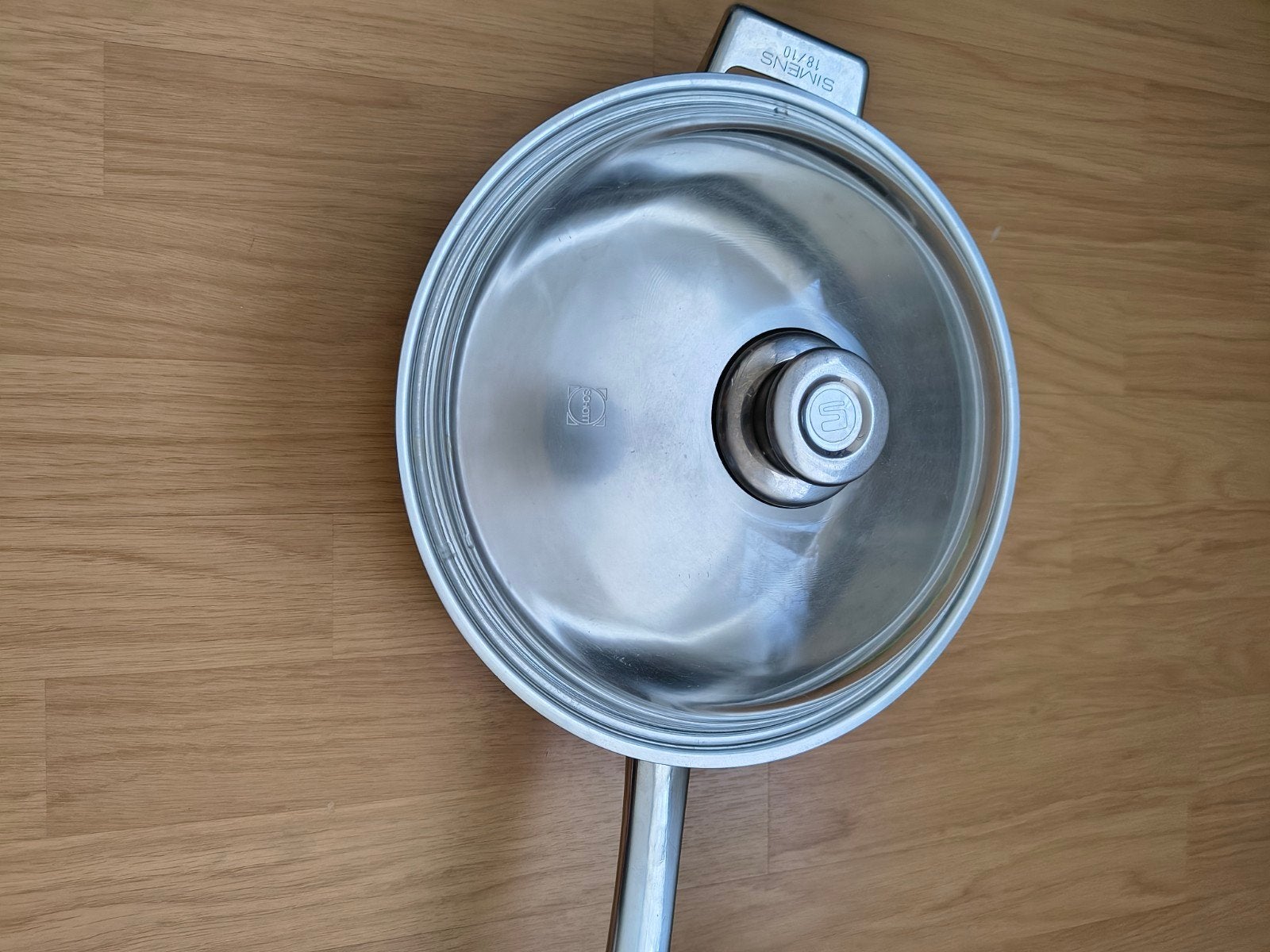 Simens pan met doorzichtige deksel, Verzenden, Glas, Pot, Bus of Blik