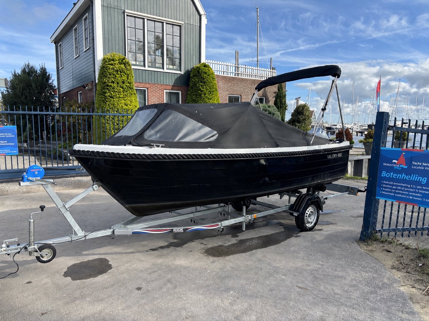 Sloep Valory 480 (2023) met 15 PK Honda motor in nieuwstaat!, Watersport en Boten, Sloepen, Ophalen, Tender, Zo goed als nieuw
