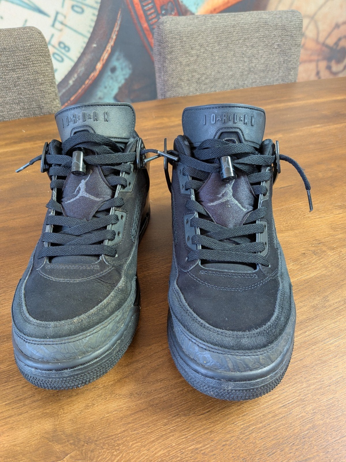 Stoere Jordan Spizike Low Heren Sneakers Maat 45, Zwart, Ophalen of Verzenden, Jordan, Sneakers of Gympen