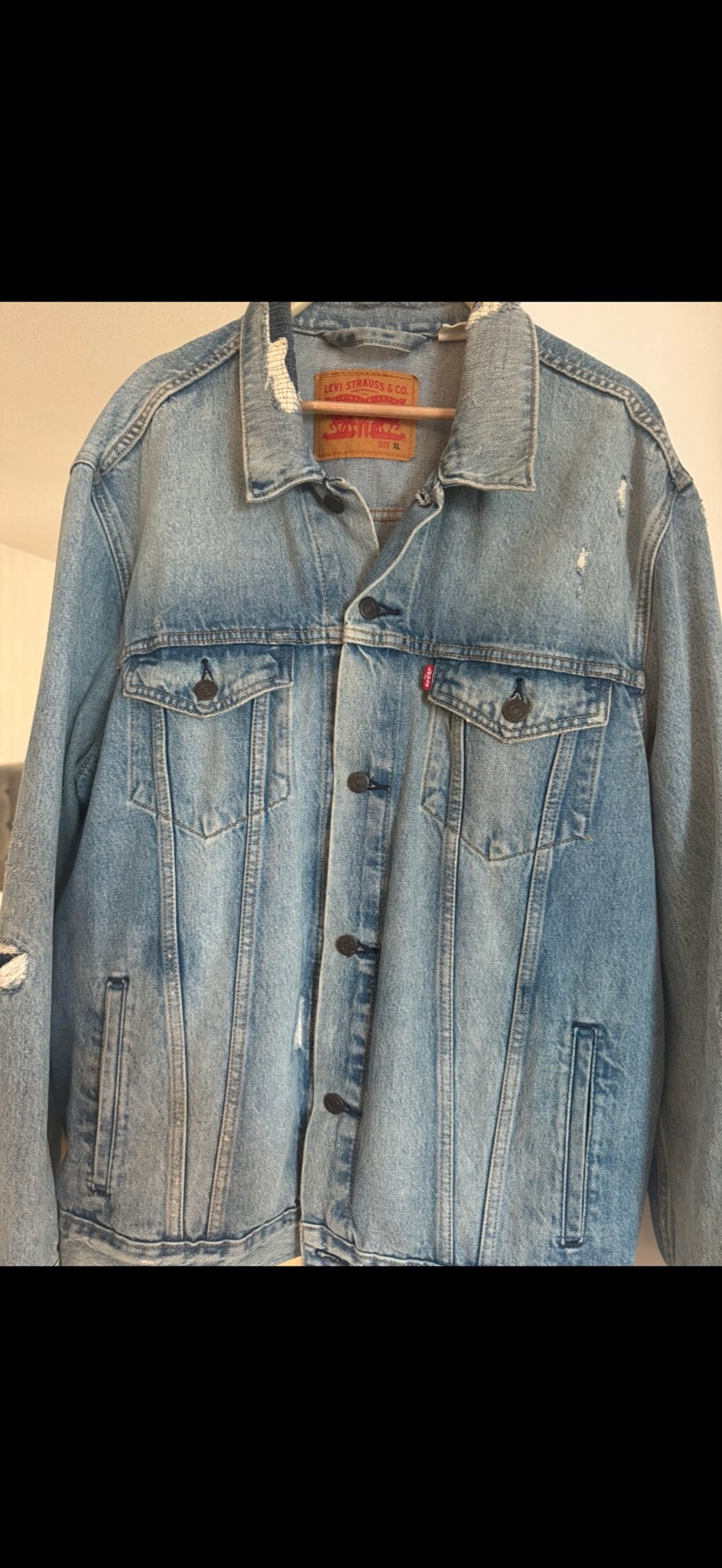 Levi's Trucker spijkerjack - XL - Blue denim jacket, Ophalen of Verzenden, Gedragen, Maat 56/58 (XL), Blauw