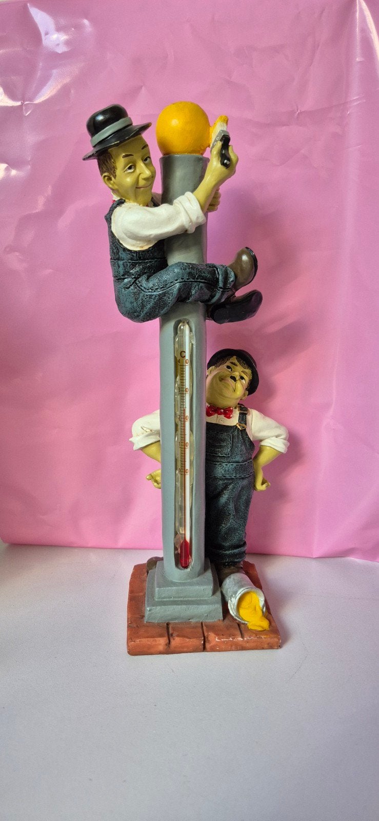 Laurel en Hardy thermometer, Ophalen of Verzenden, Zo goed als nieuw, Mens