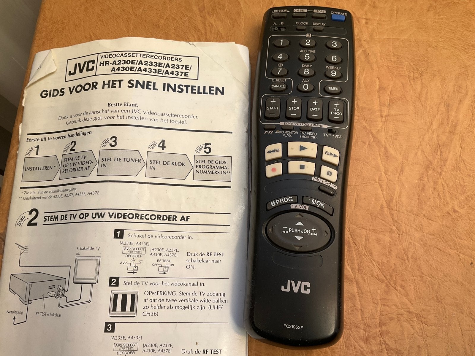 🔥 JVC videorecorder (VCR) afstandsbediening 🔥, Ophalen of Verzenden, Zo goed als nieuw