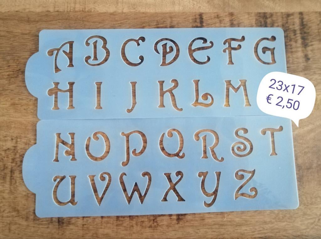 Herbruikbaar buigzaam sjabloon stencil deel 3, Nieuw, Ophalen of Verzenden, Kunststof, Herbruikbaar