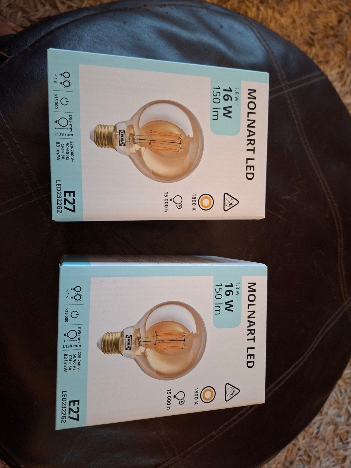 IKEA Molnart led lamp 2x, Ophalen, Nieuw