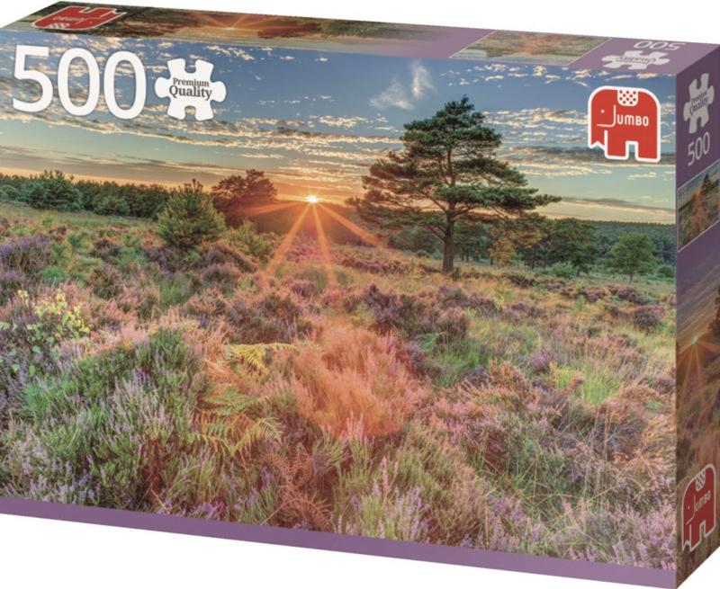 Jumbo - Heather at Sunset - 500 stukjes, Hobby en Vrije tijd, Denksport en Puzzels, Ophalen of Verzenden, 500 t/m 1500 stukjes