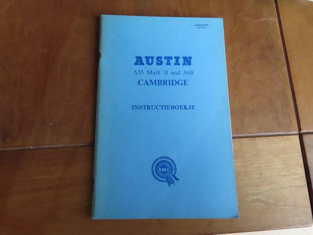 NL instructieboek Austin A55 Mark II, Austin A60 1962, mooi!, Ophalen of Verzenden