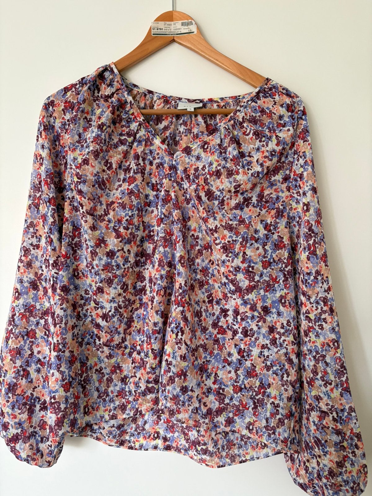 Dante 6 blouse maat 3 – multicolor bloemenprint, Ophalen of Verzenden, Zo goed als nieuw, Maat 38/40 (M), Lange mouw