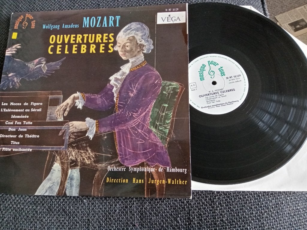 Wolfgang Amadeus Mozart Ouvertures Celebres in nette staat, Kamermuziek, Ophalen of Verzenden, Zo goed als nieuw, 12 inch