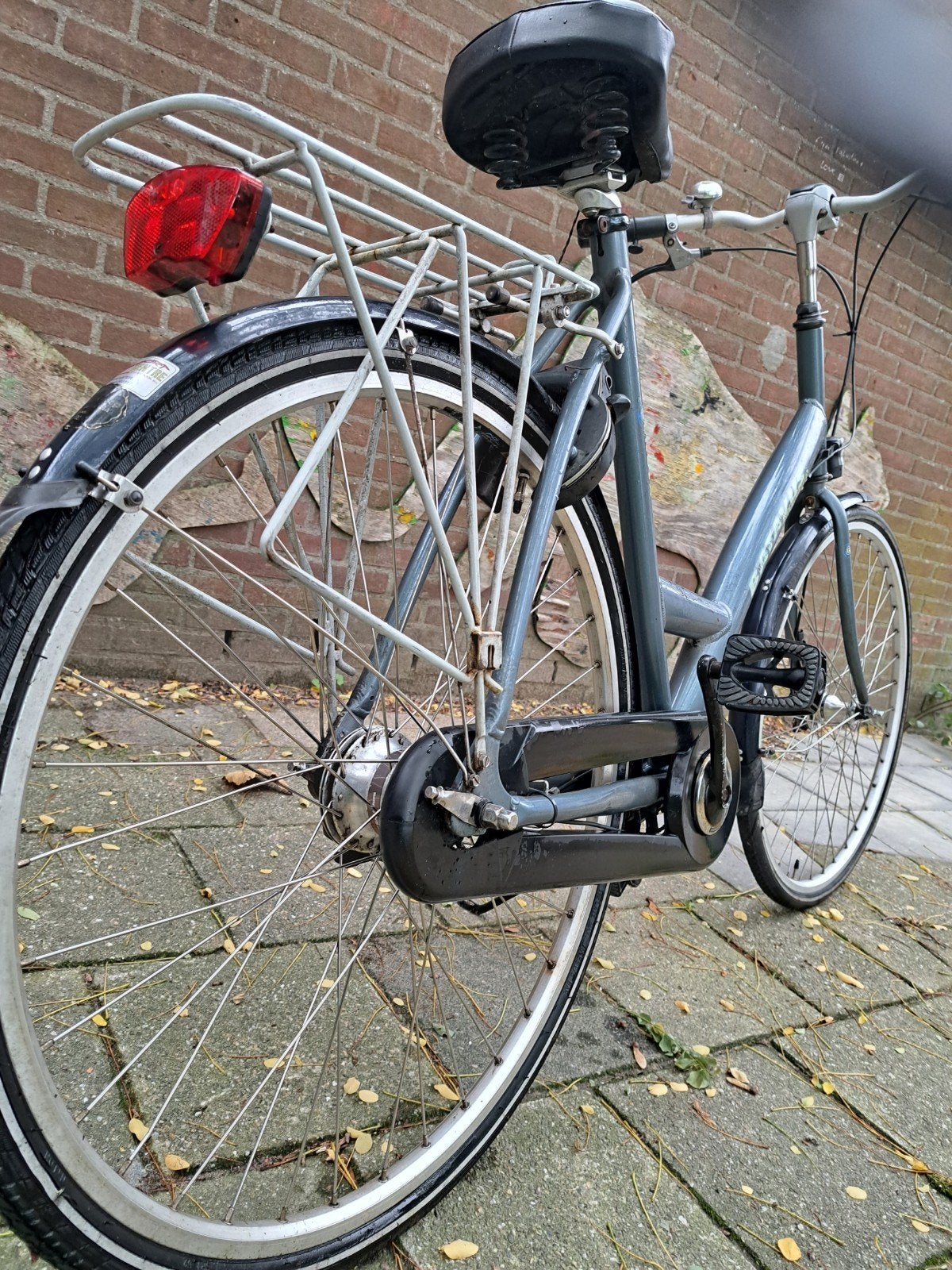 Damesfiets met handremmen en bagagedrager, 53 tot 56 cm, Ophalen, Gebruikt, Overige merken