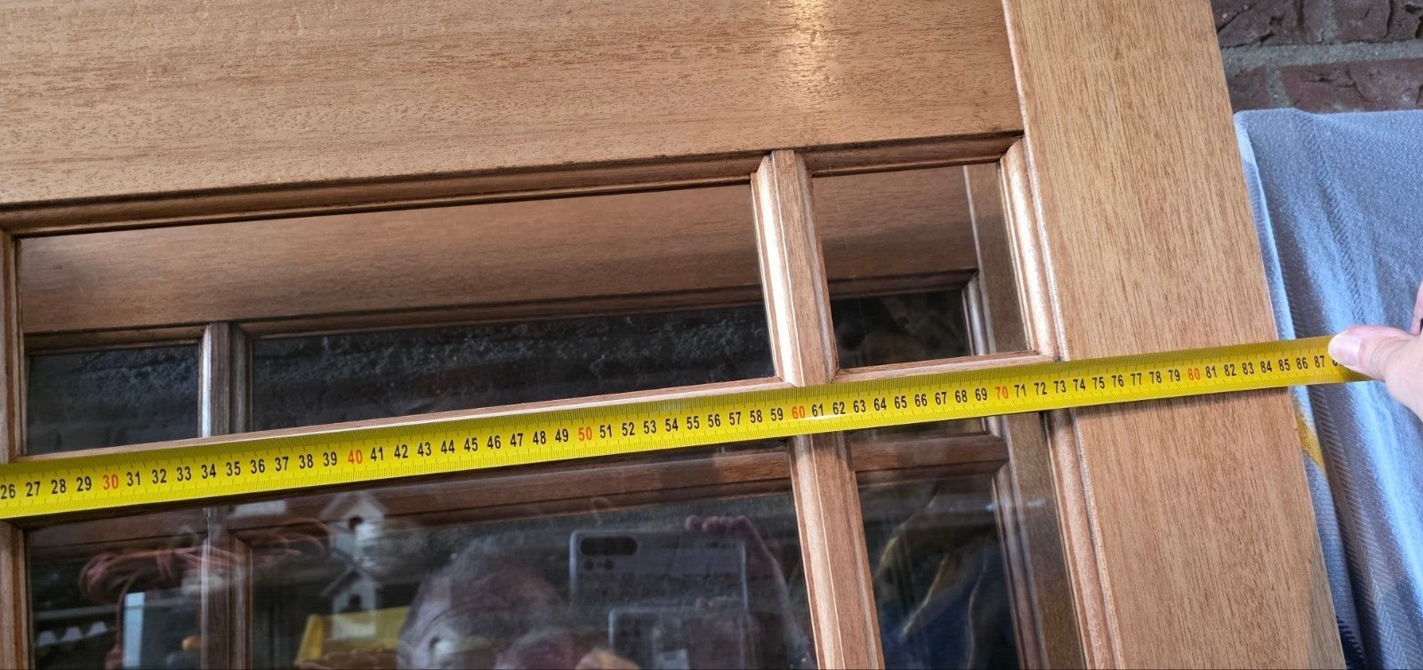 Meranti opdek binnen deuren, Doe-het-zelf en Verbouw, Ophalen, Gebruikt, Binnendeur, 200 tot 215 cm