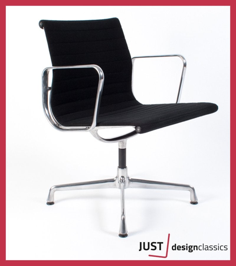 Vitra Eames ea108 Zwart Hopsak Gepolijst (voorraad:4), Niet ingevuld, Gebruikt, Zwart, Niet ingevuld