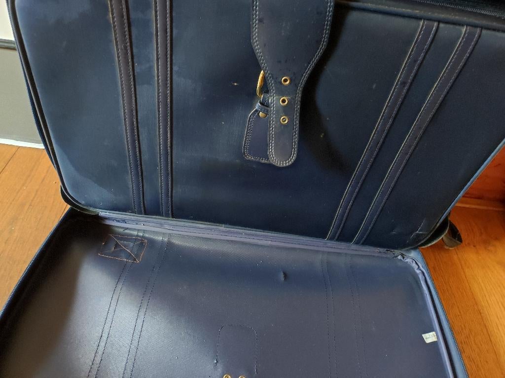 kofferset, Sieraden, Tassen en Uiterlijk, Koffers, Gebruikt, 45 tot 55 cm, Zacht kunststof, Wieltjes