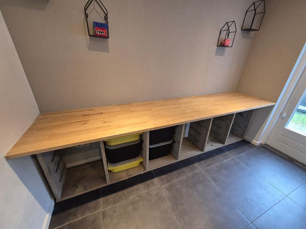 Kast / speeltafel Steigerhout IKEA Compatible, Ophalen, 50 tot 100 cm, Zo goed als nieuw, Minder dan 100 cm