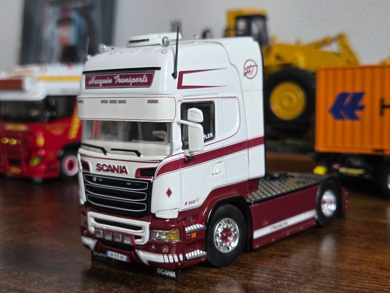 Scania R560 V8 Jacquin Transports Tekno model, Hobby en Vrije tijd, Ophalen of Verzenden, Gebruikt, Overige merken
