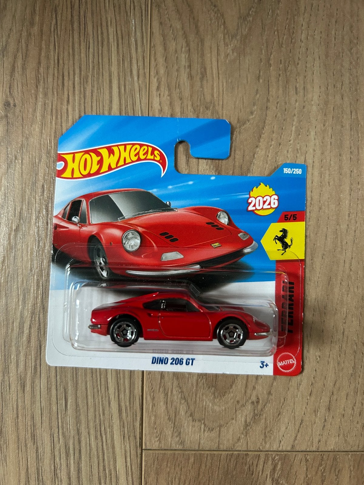Hot Wheels Ferrari Dino 206 GT, Hobby en Vrije tijd, Modelauto's | Overige schalen, Ophalen of Verzenden, Nieuw, Auto