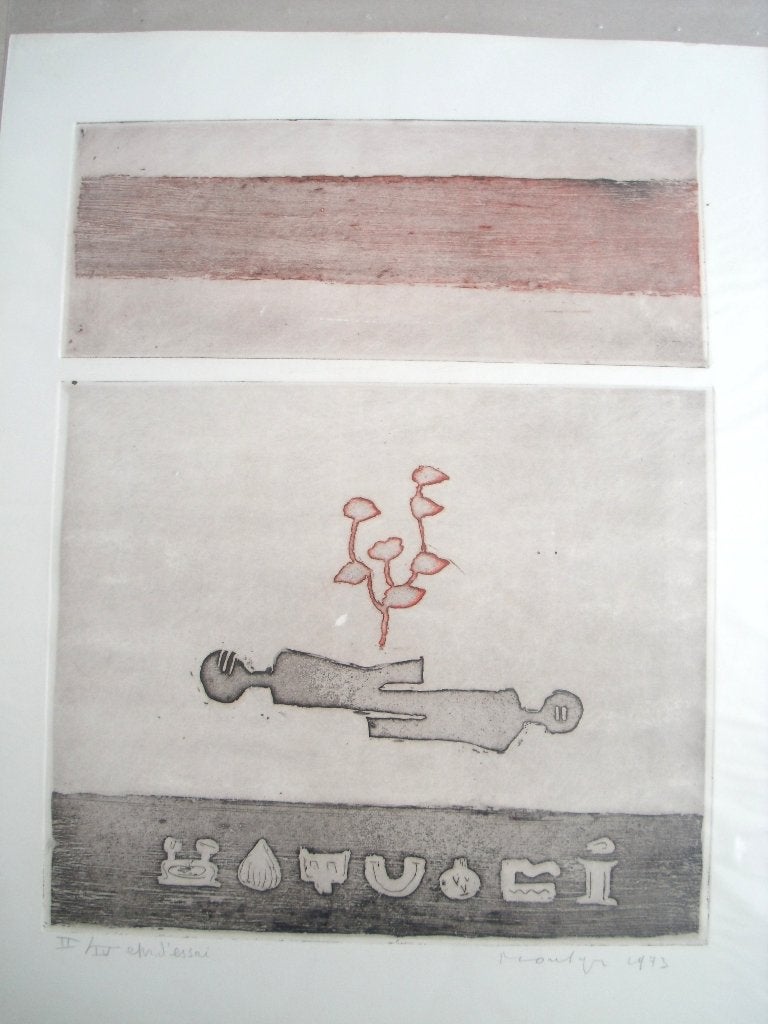 Jan Montyn (1924-2015) - zonder titel -  nr. II/IV - 1973, Ophalen of Verzenden