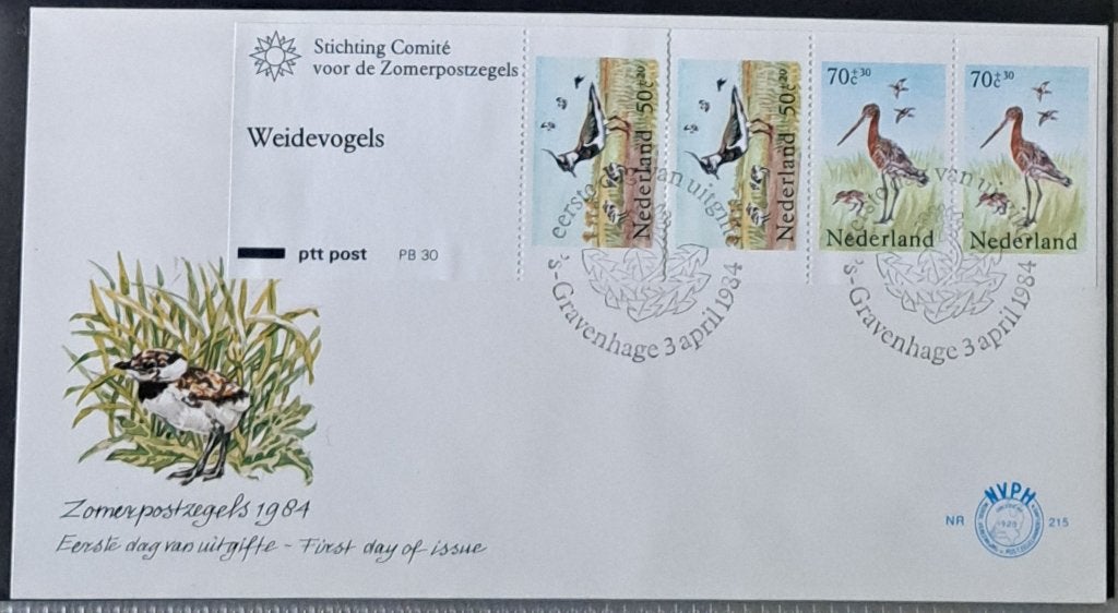 Envelop - 215A.1984.Zomerzegels – blok, Ophalen of Verzenden, Onbeschreven, Nederland