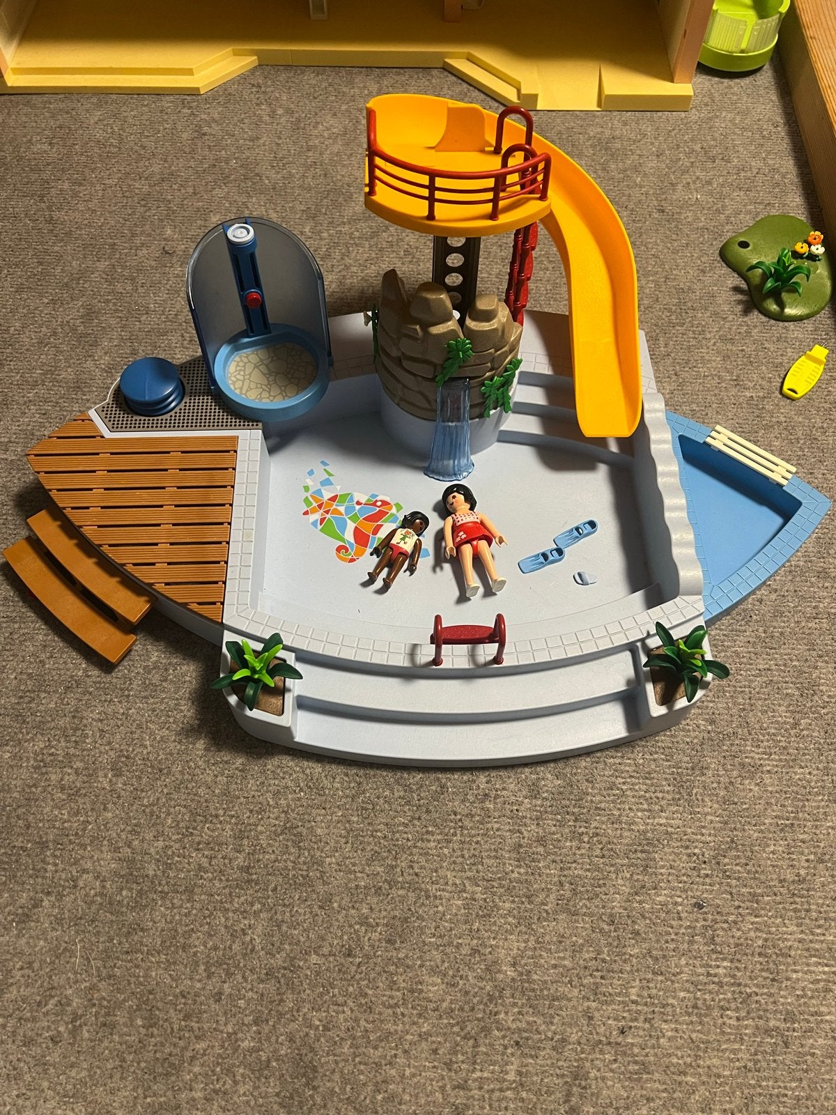 Grote partij Playmobil: Hotel, Ziekenhuis, Zwembad, Camper, Gebruikt, Gebouw, Losse onderdelen, Ophalen of Verzenden