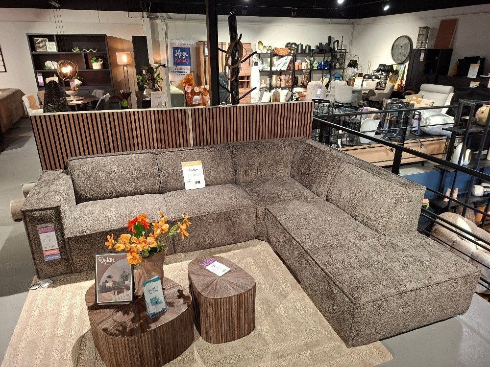 Hoekbank Dylan 300b x 240d x 84hcm, Huis en Inrichting, Ophalen, 250 tot 300 cm, Hoekbank, Zo goed als nieuw